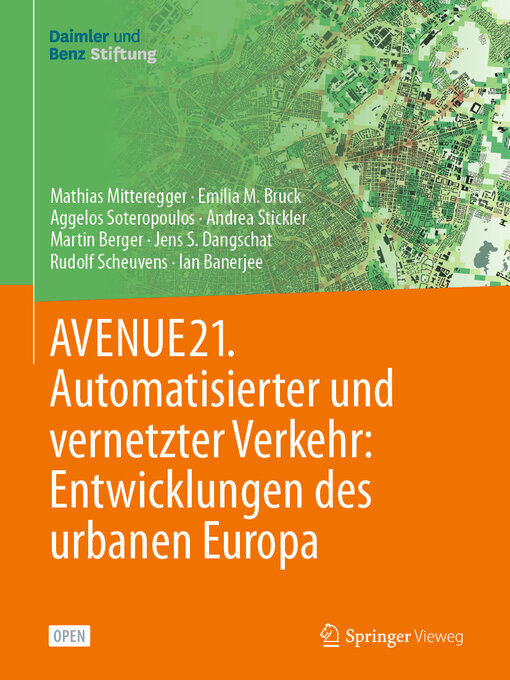 Title details for AVENUE21. Automatisierter und vernetzter Verkehr by Mathias Mitteregger - Available